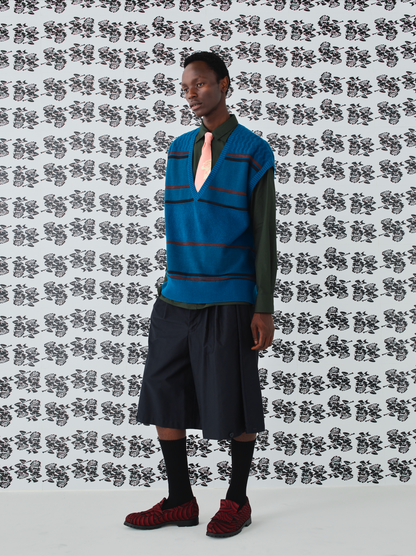 COLOUR TONE KNIT VEST