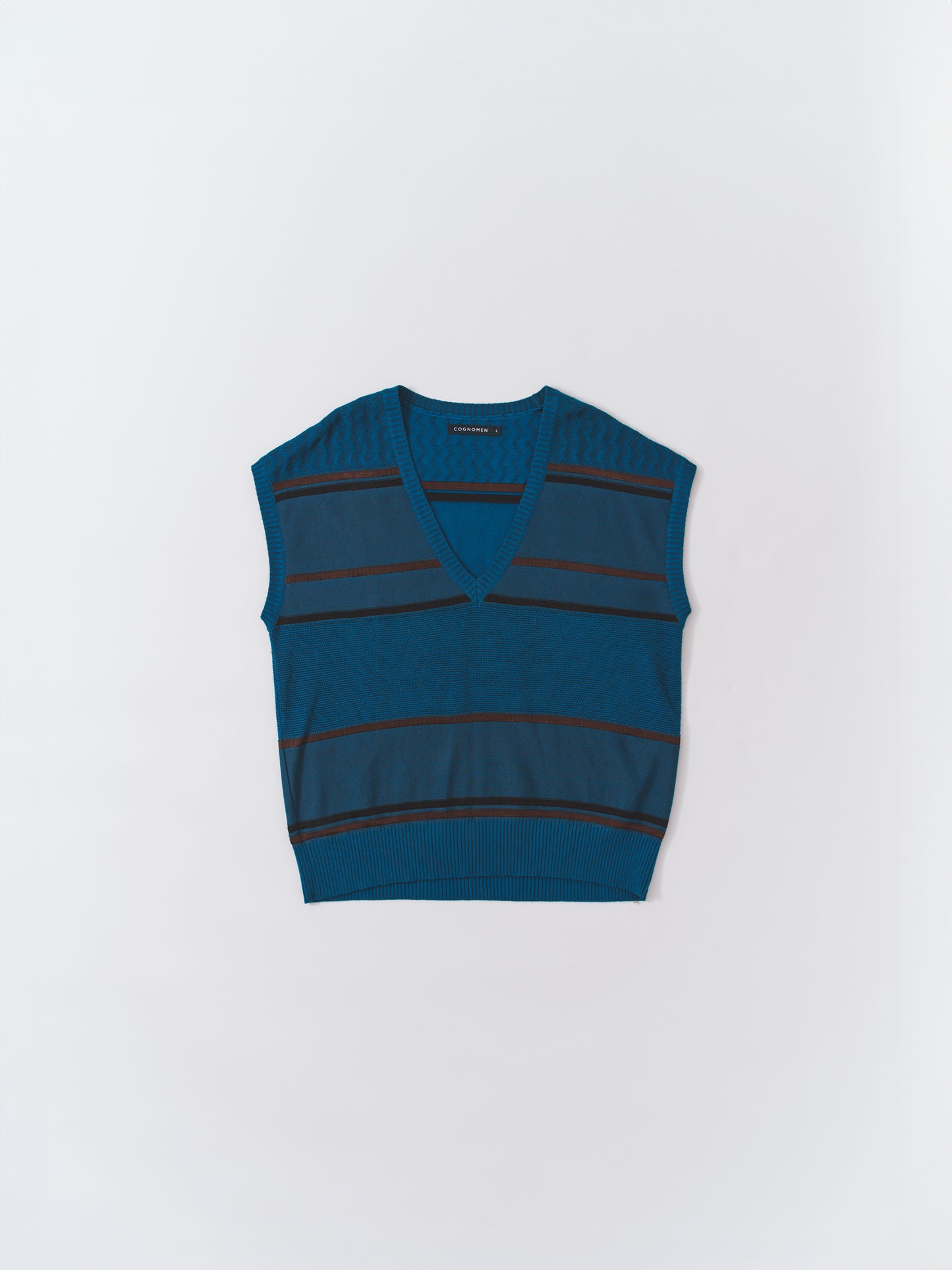 COLOUR TONE KNIT VEST