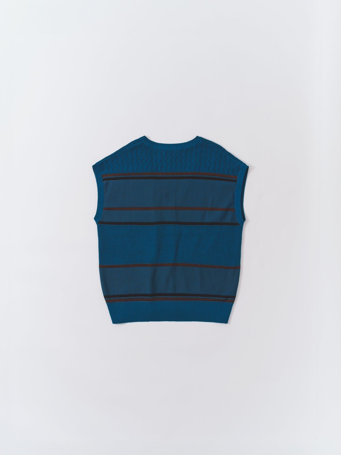 COLOUR TONE KNIT VEST