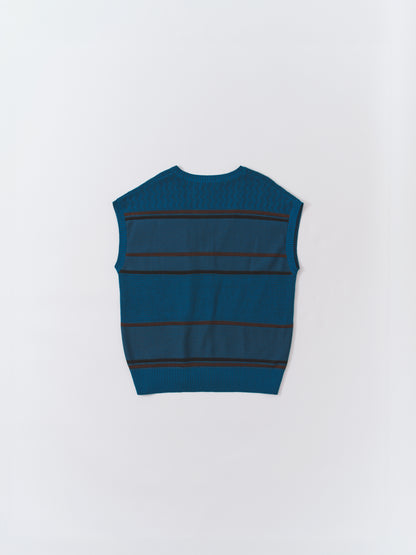 COLOUR TONE KNIT VEST