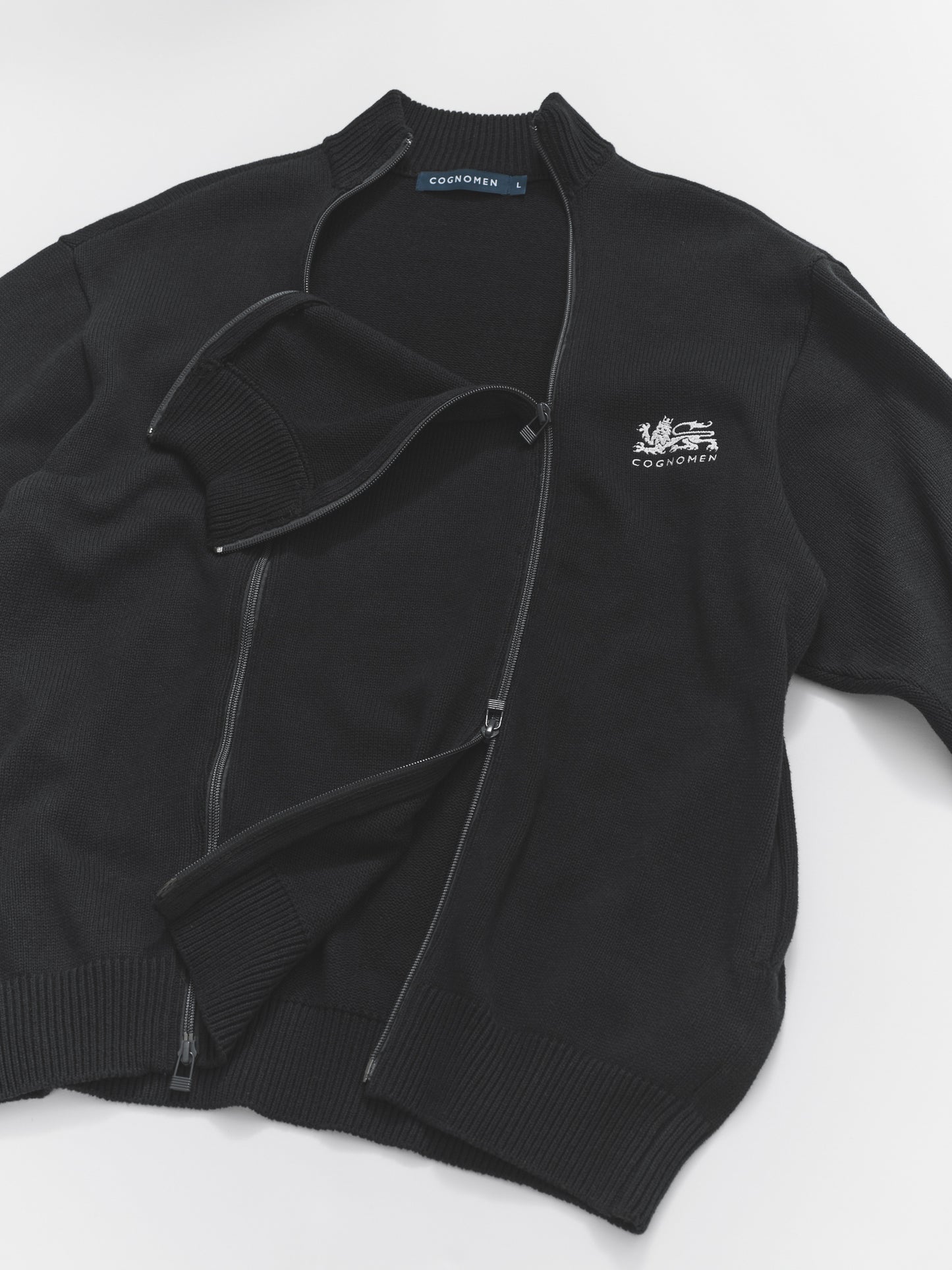 ADJUSTABLE KNIT TRACK JACKET