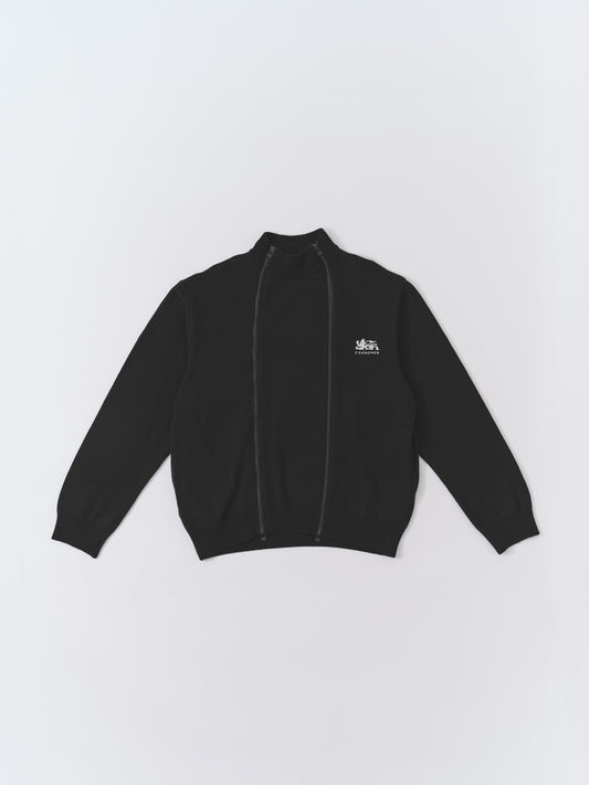ADJUSTABLE KNIT TRACK JACKET