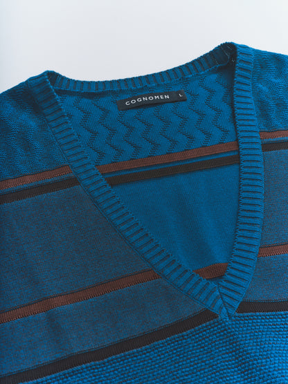 COLOUR TONE KNIT VEST