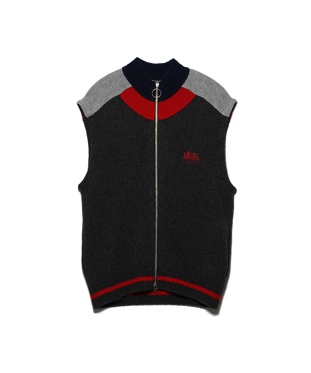 KNIT TRACKSUIT VEST