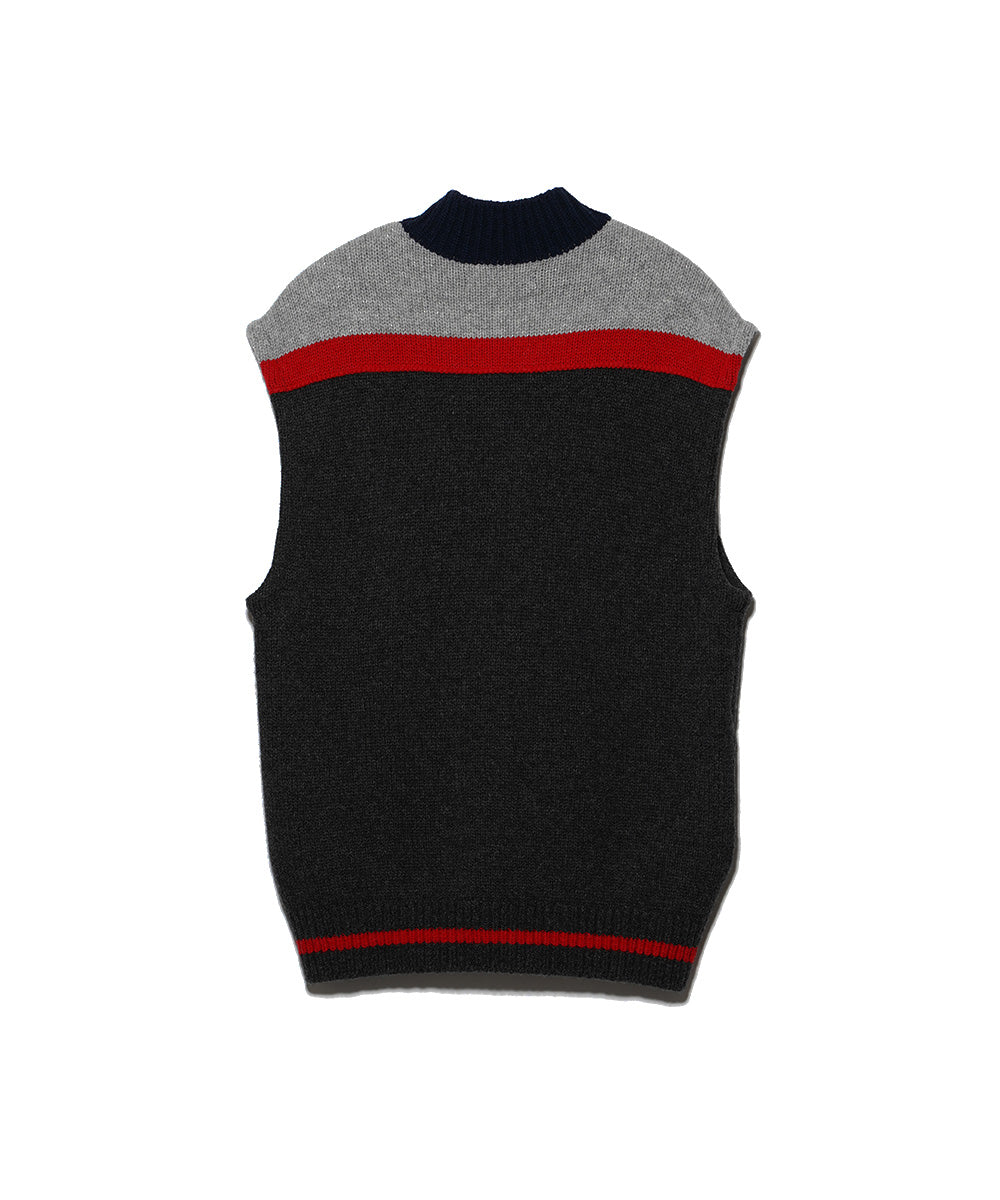 KNIT TRACKSUIT VEST